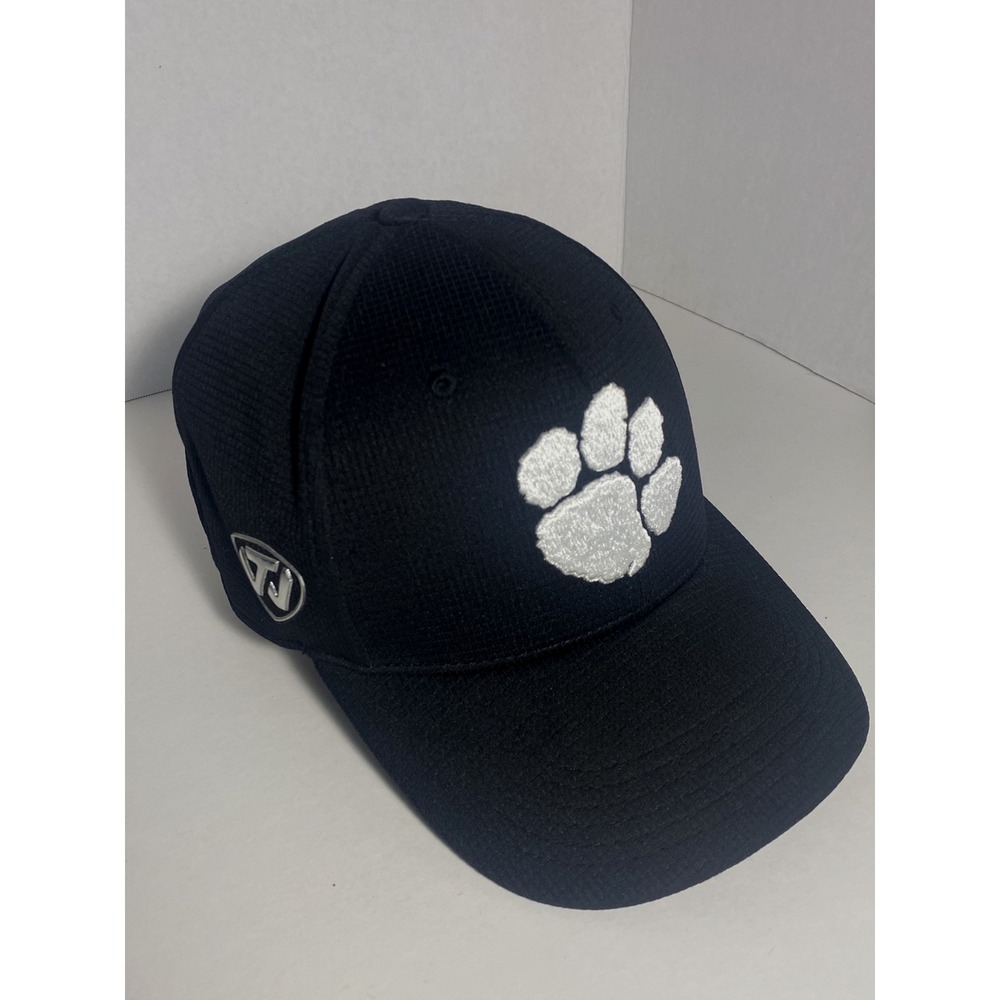 Clemson Tigers Hat Reflex Logo Flex Ball Cap Top of the World Black